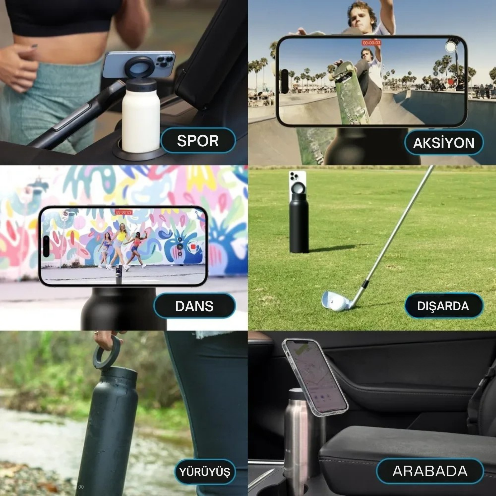 Voltura™ SnapBottle – Tripodlu Su Şişesi